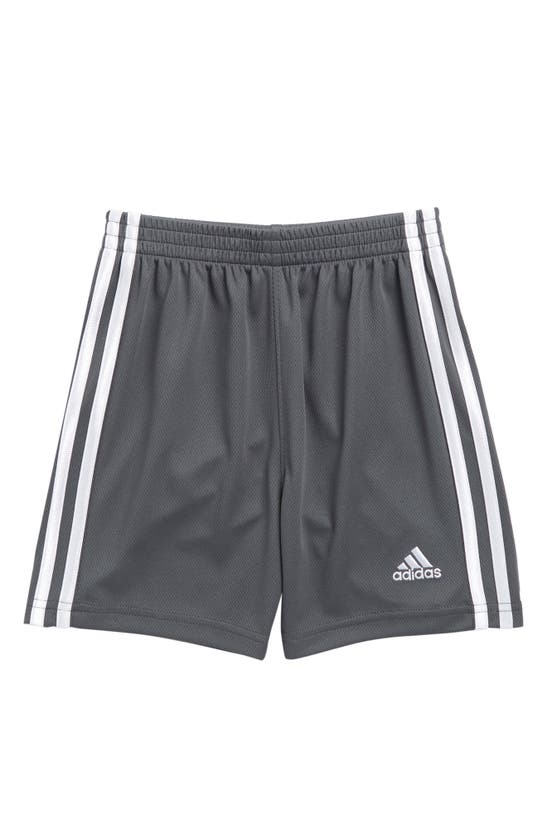 Shop Adidas Originals Adidas Kids' 3-stripe Shorts In Grey