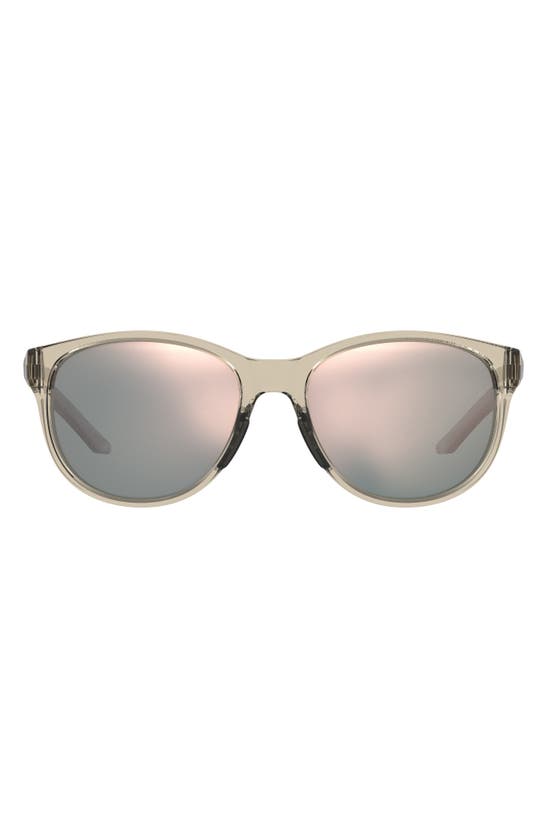 UNDER ARMOUR UNDER ARMOUR 57MM MIRRORED ROUND SUNGLASSES