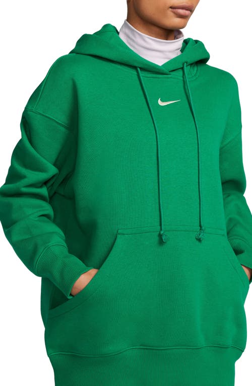 Nike Sportswear Phoenix Oversize Fleece Hoodie In Malachite/sail