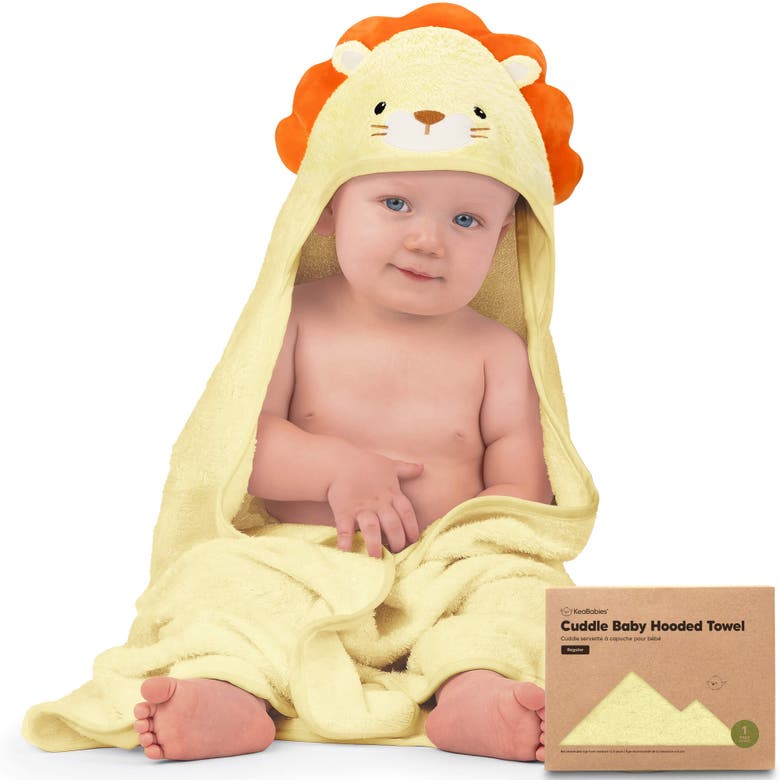 Shop Keababies Cuddle Baby Hooded Towel In Lion