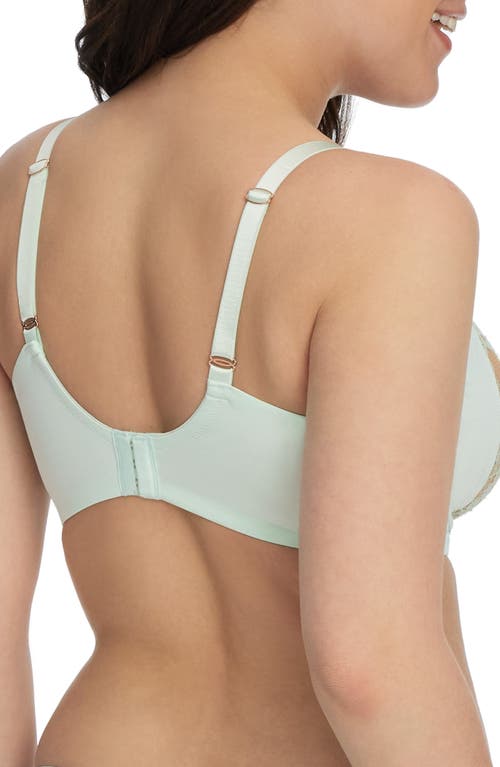 Skarlett Blue Entice Underwire Full Coverage Bra In Seafoam/nylon