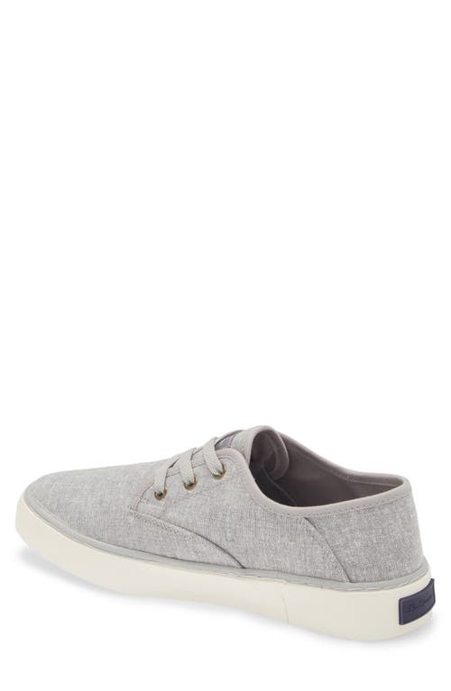 Ben Sherman Camden Canvas Sneaker In Grey