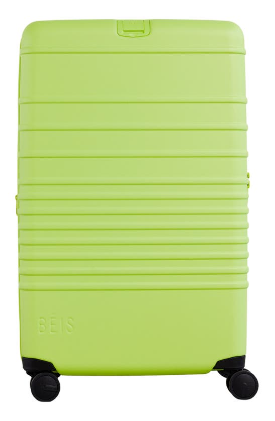 Beis The 29-inch Rolling Spinner Suitcase In Citron