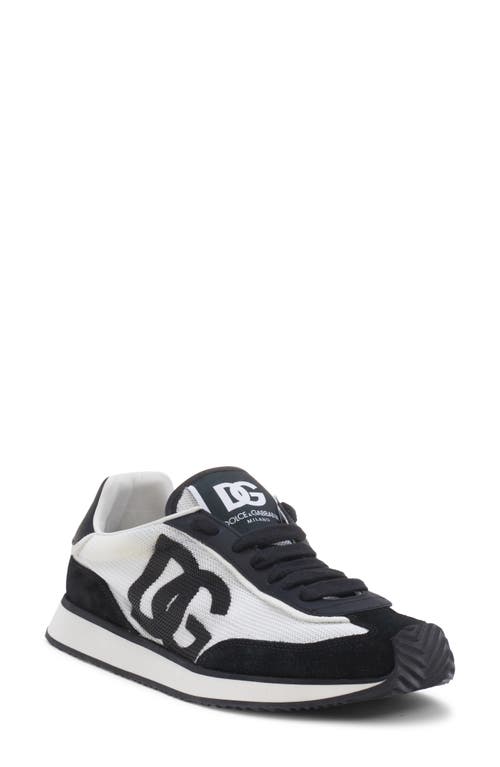 Dolce & Gabbana Dolce&gabbana Dg Cushion Sneaker In Bianco/ Nero