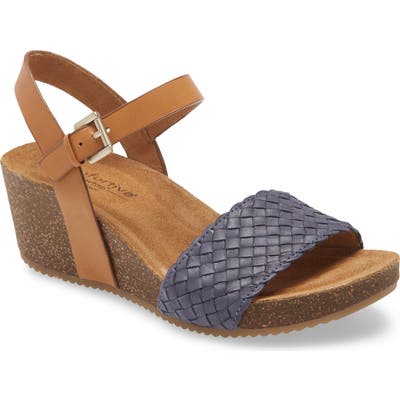Comfortiva Eshana Wedge Sandal, Blue