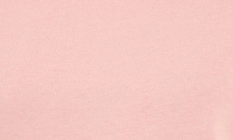 English Factory Mixed Media Scallop Peplum Cotton Top In Dusty Pink