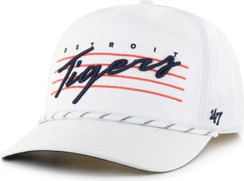 Detroit Tigers '47 Flagship Washed MVP Trucker Snapback Hat - Navy/Natural