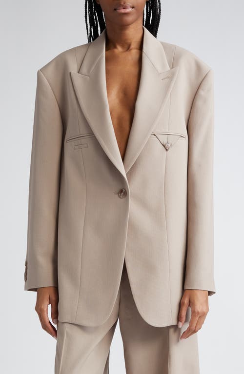 Acne Studios Jemily Oversize Blazer in Cold Beige at Nordstrom, Size 8 Us