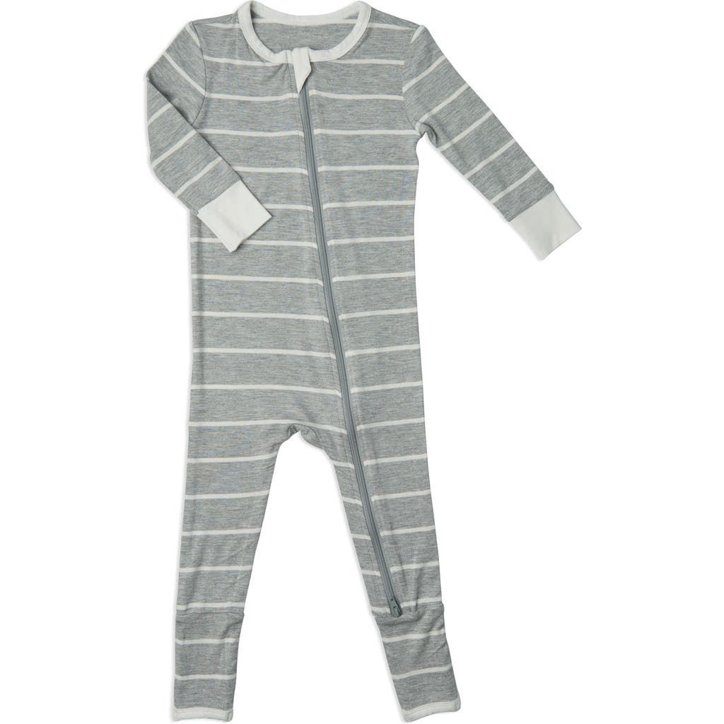Baby Grey By Everly Grey Convertible Zip Romper In Blue