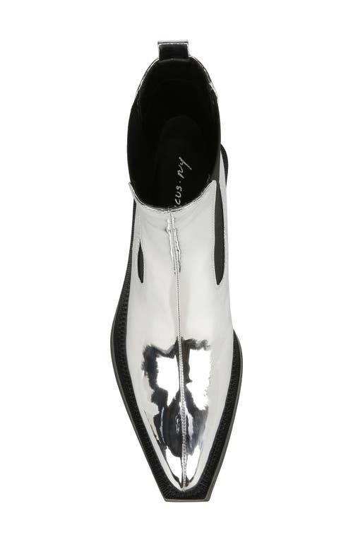 Circus Ny By Sam Edelman Mindy 2 Metallic Chelsea Bootie In Soft Silver