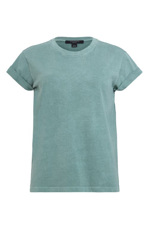 Shop Allsaints Anna Cotton T-shirt In Silverpine Green