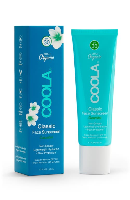 COOLA Suncare Face Classic Sunscreen SPF 30 in Cucumber at Nordstrom, Size 1.7 Oz