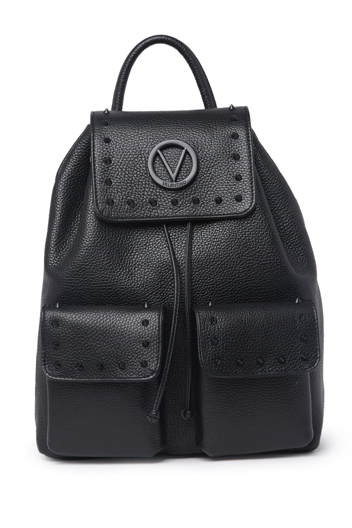 Valentino By Mario Valentino Simeon Leather Backpack In Black | ModeSens