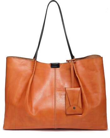 Old trend leather online tote