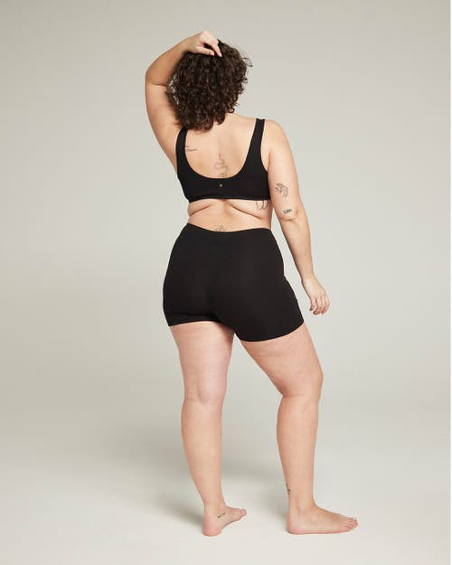 Shop Nudea The Organic Cotton Boyfriend Boxer In Black