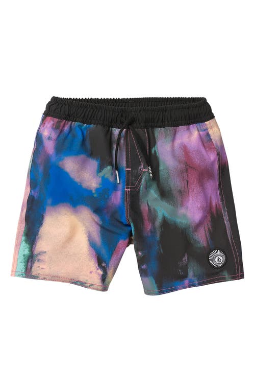 Volcom Kids' Mix Pack Swim Trunks In Black Multi