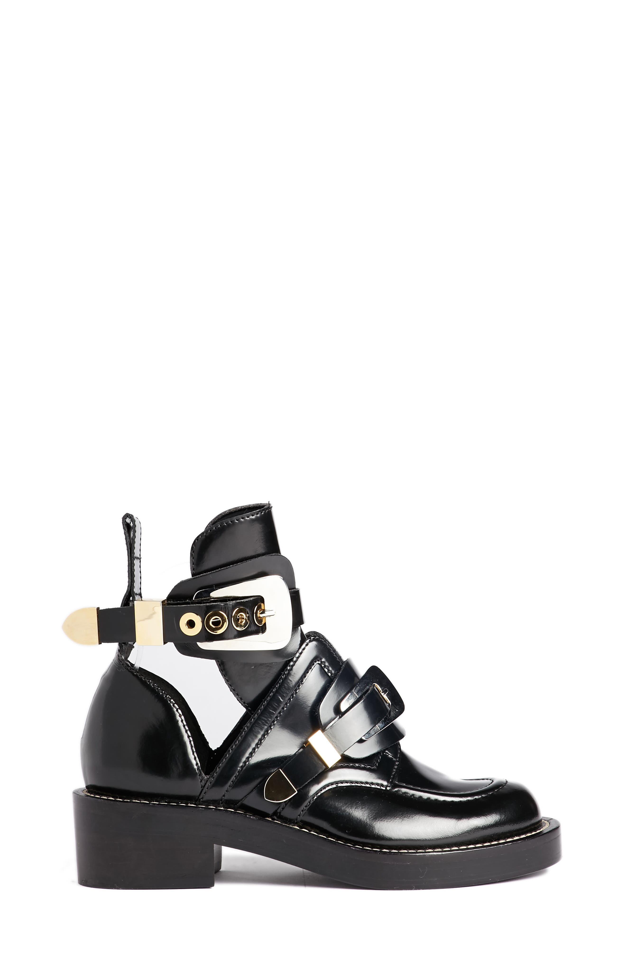 cutout buckle boot balenciaga