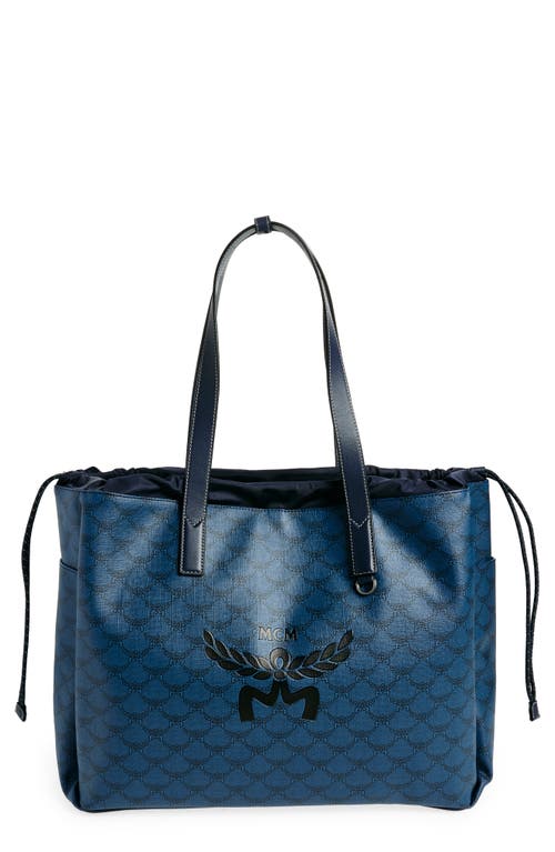 MCM MCM EXTRA LARGE HIMMEL LAURETOS COATED CANVAS TOTE 