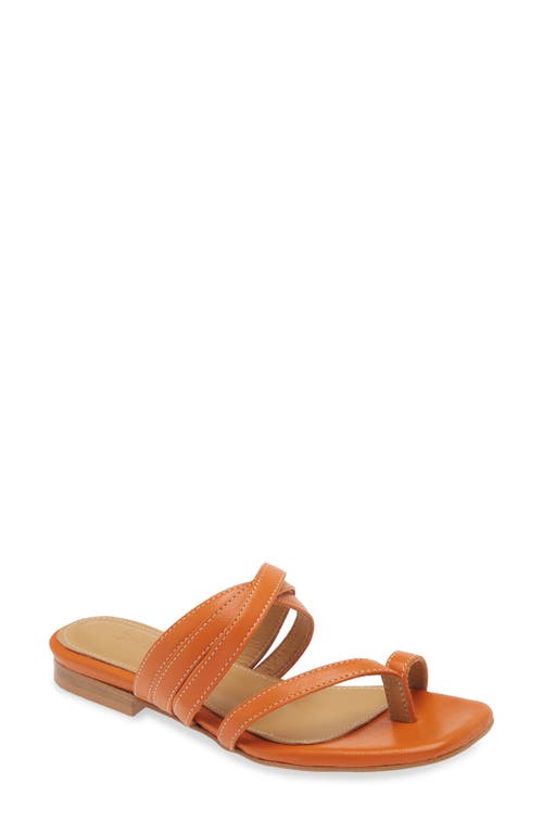 Manly Slide Sandal in Orange