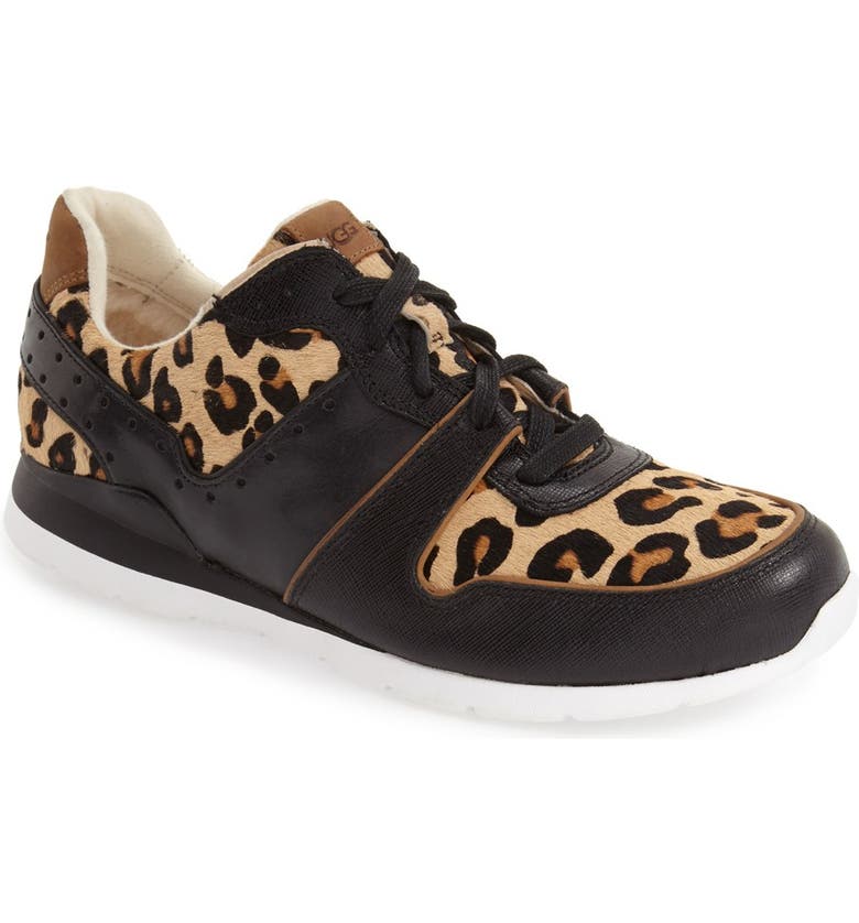 UGG® 'Deaven' Leopard Spot Calf Hair Sneaker (Women) | Nordstrom