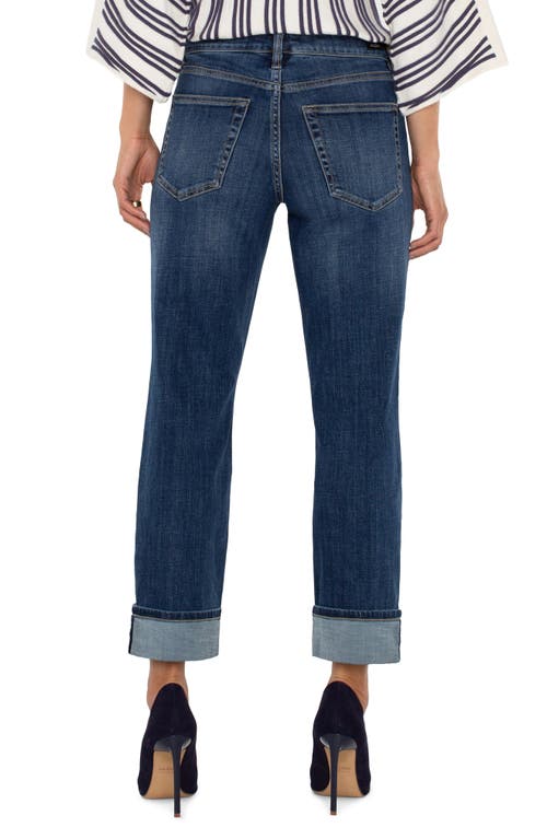Liverpool Los Angeles Marley Mid Rise Girlfriend Cuff Jeans In Rushland In Rushland