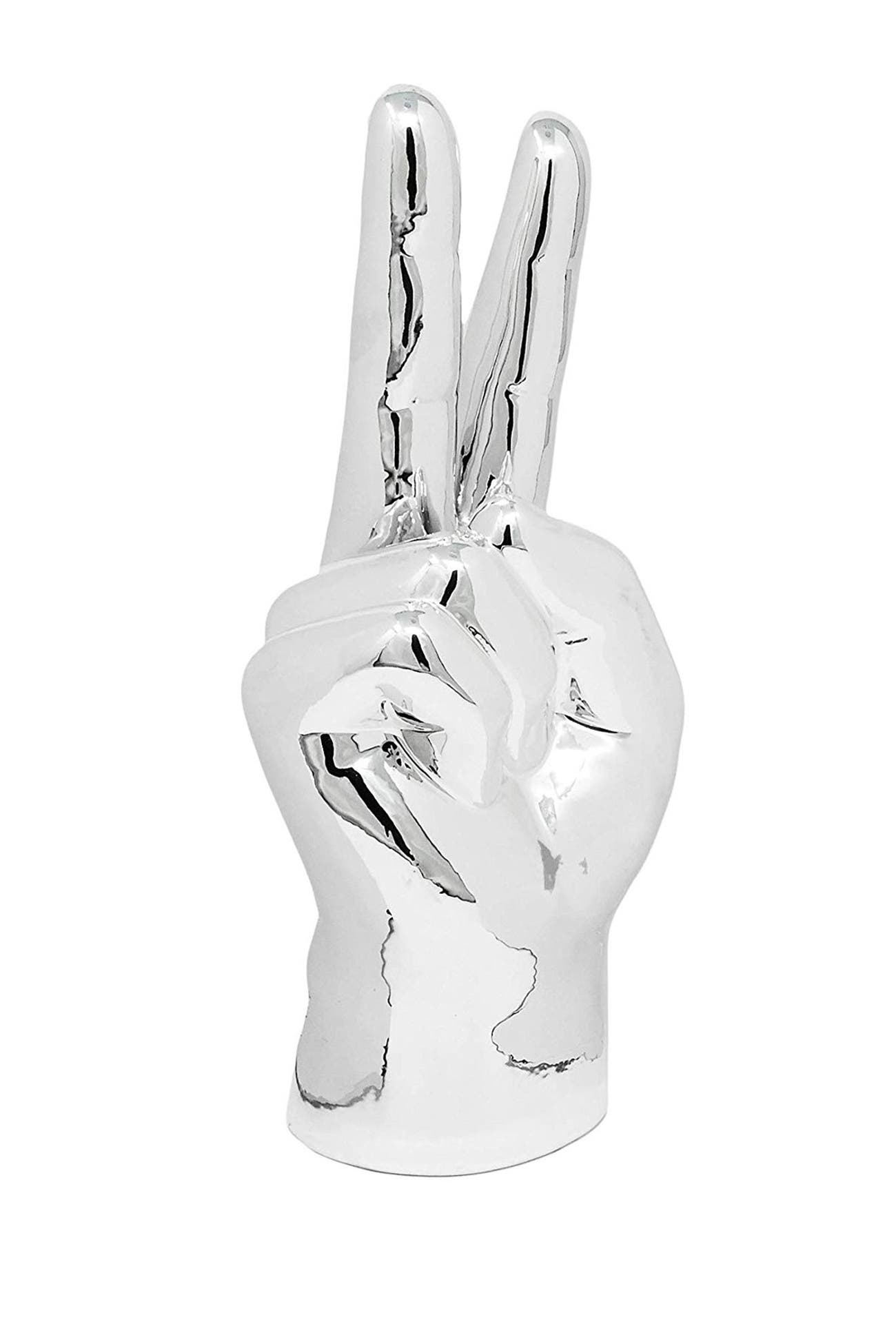 Interior Illusions Silver Peace Sign Table Top Decor Nordstrom Rack