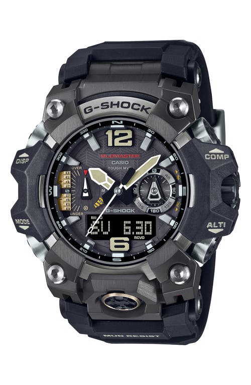 G-SHOCK G-SHOCK MASTER OF G MUDMASTER RESIN CASIO ANA-DIGI WATCH, 58.7MM