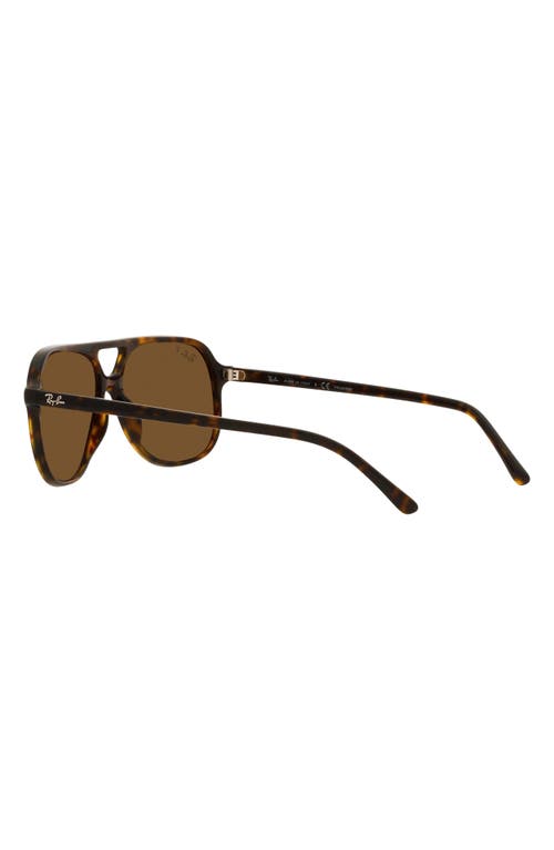 Ray Ban Ray-ban 60mm Square Polarized Sunglasses In Havana/polar Brown
