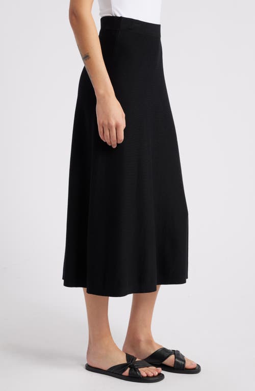 Shop Masai Copenhagen Stina Ottoman Stitch A-line Midi Skirt In Black