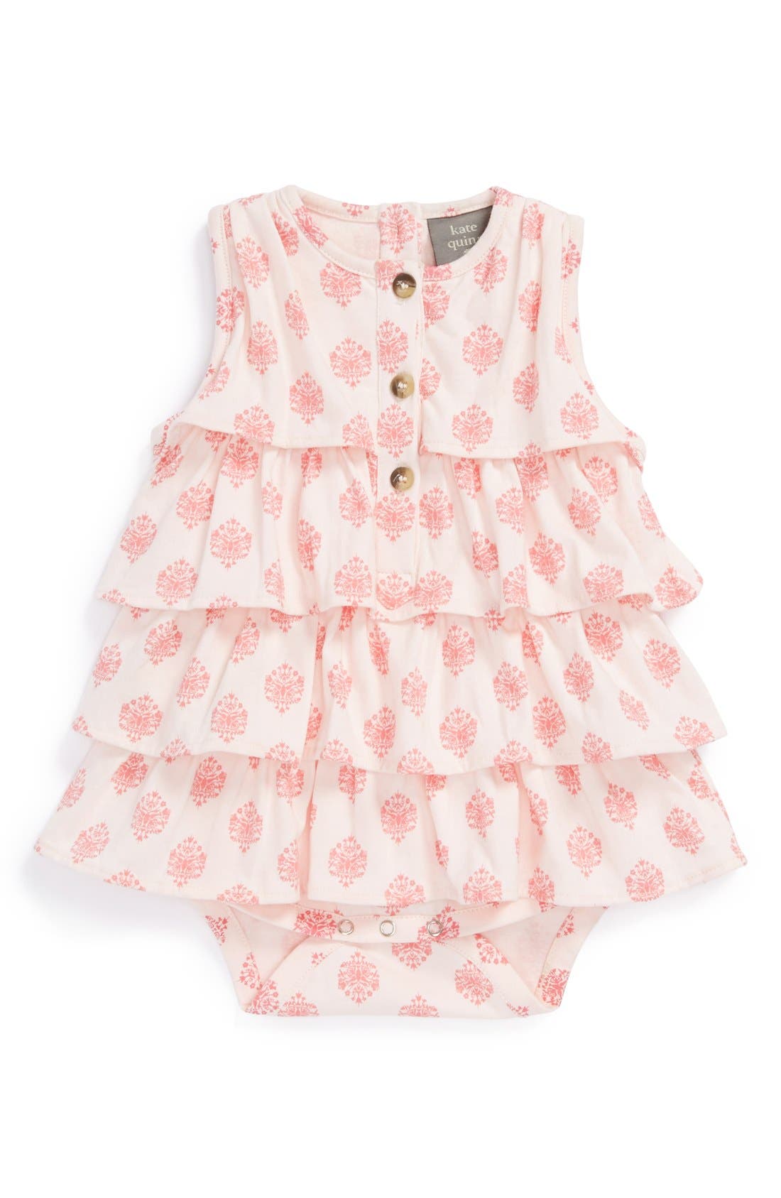 Kate Quinn Organics Ruffle Organic Cotton Bodysuit (Baby Girls) Nordstrom