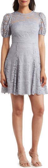 Vince camuto lace clearance fit and flare dress