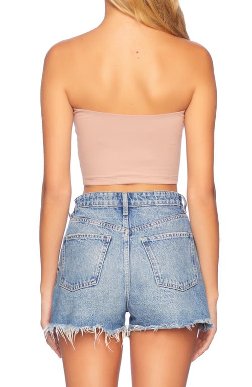 Shop Susana Monaco Core Crop Tube Top In Brioche