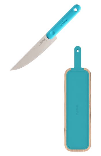Trebonn Integrated Salami Knife Set In Blue