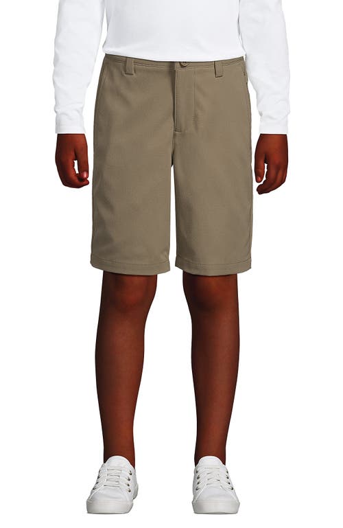 Lands' End School Uniform Girls Active Chino Shorts In Khaki