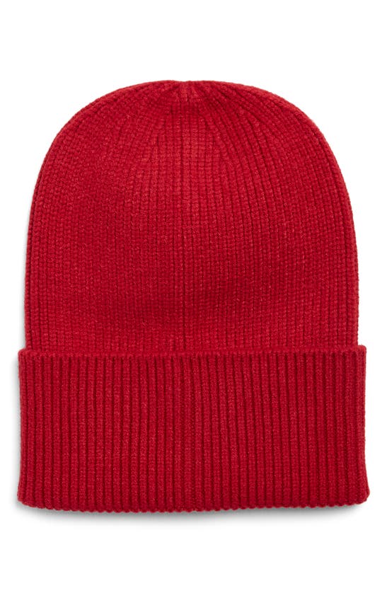Melrose And Market Everyday Ribbed Beanie In Red Rush