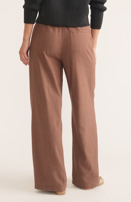 Marine Layer Kyra Poplin Pants In Pinecone