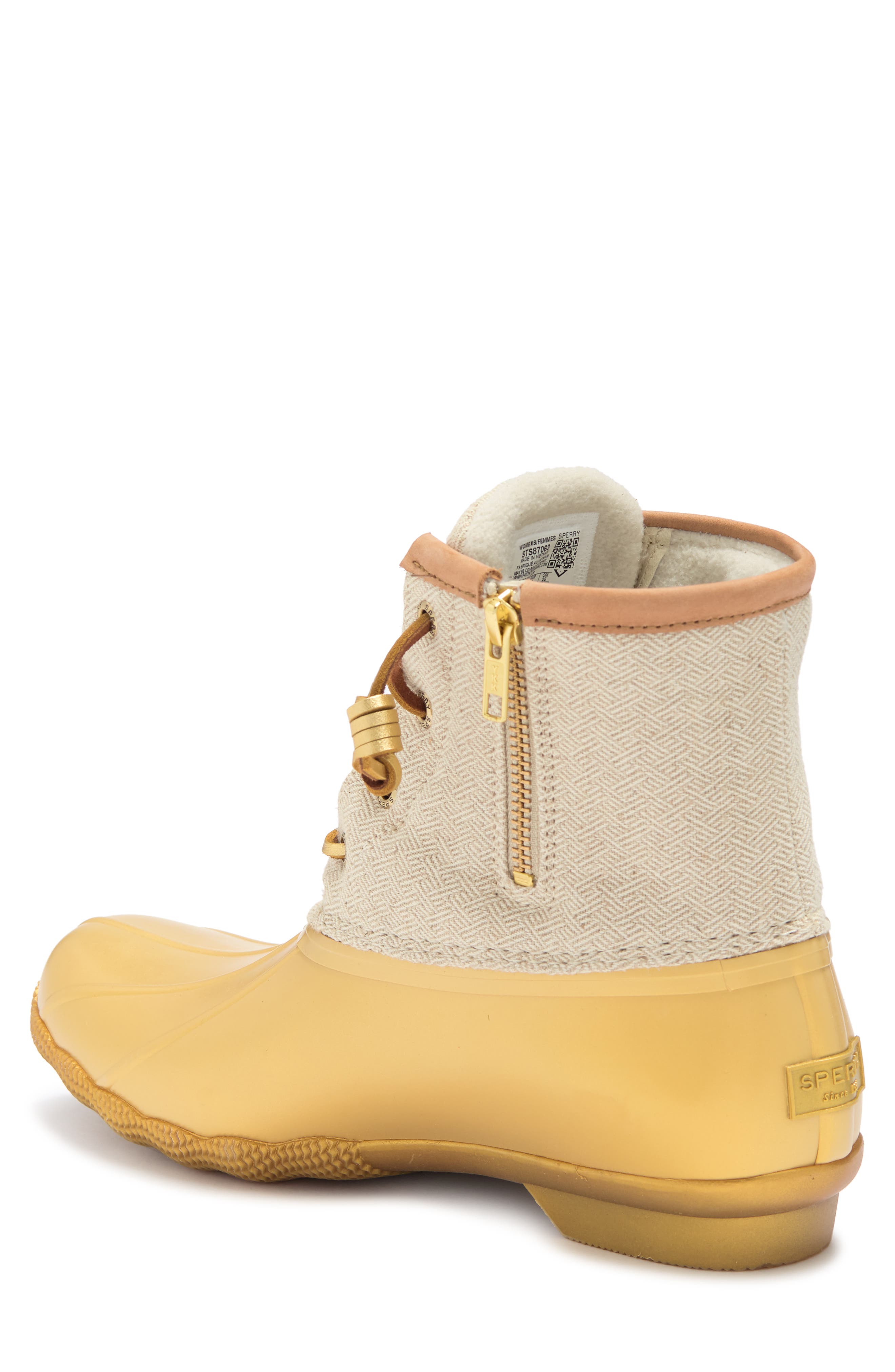 fleece lined sperry boots