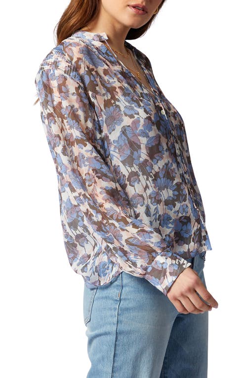 Shop Joie Naomi Print Tie Neck Silk Blouse In English Manor Multi