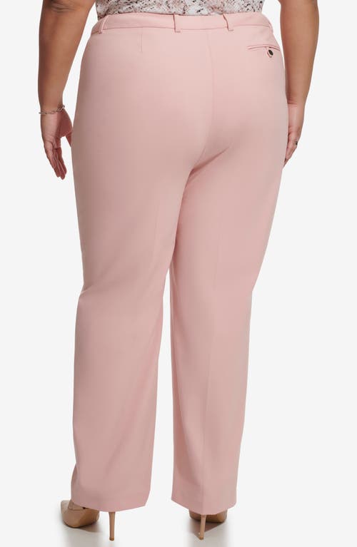 Calvin Klein Plus Size Infinite Stretch Slim-fit Pants In Silver Pink