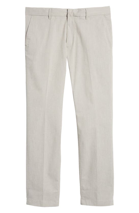 Nordstrom Athletic Fit Coolmax® Flat Front Performance Chino Pants In Grey Opal Heather
