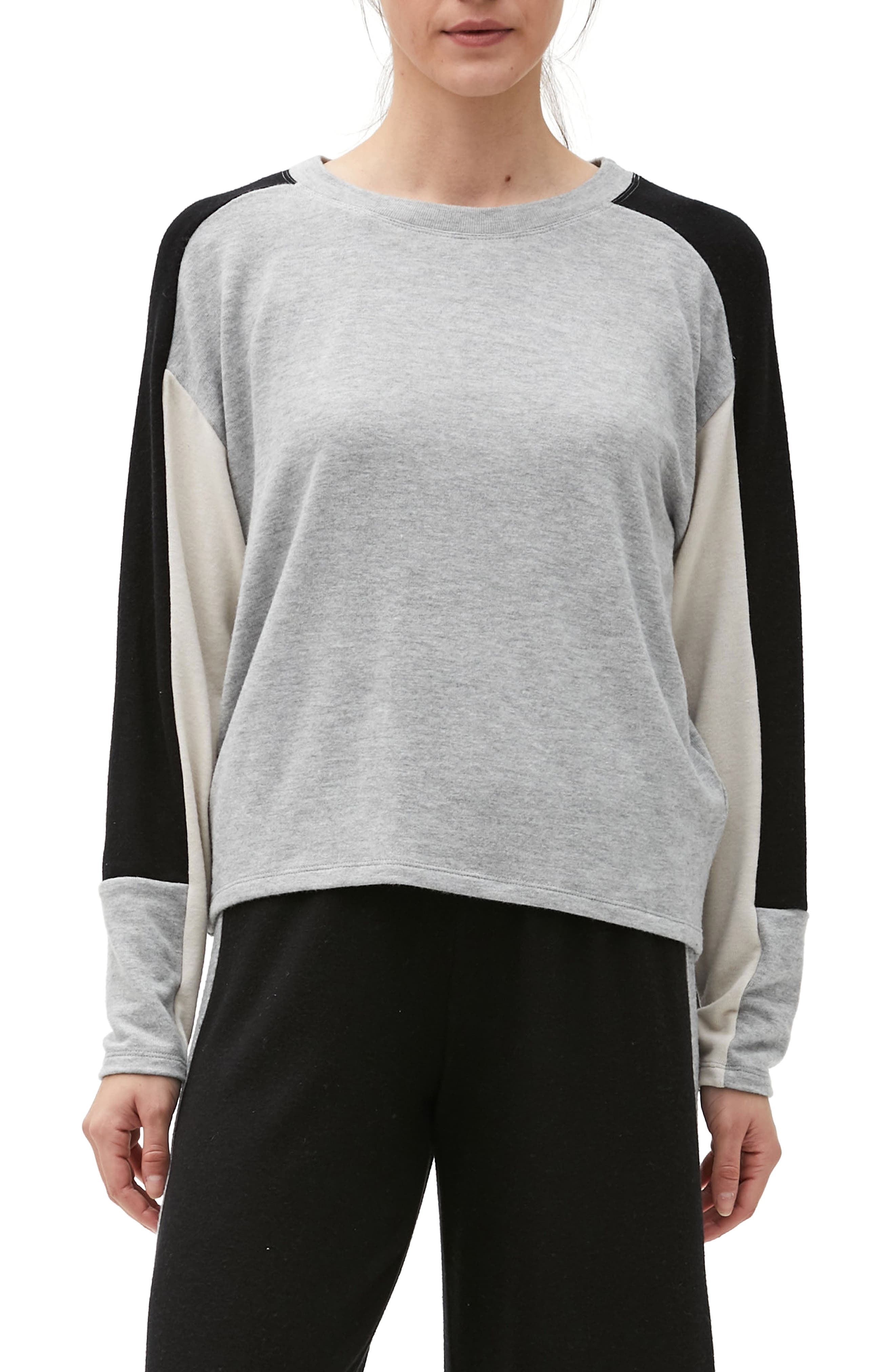 boat neck sweatshirt