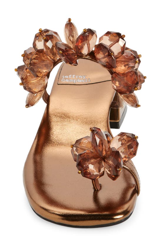 Shop Jeffrey Campbell Innocent Slide Sandal In Bronze