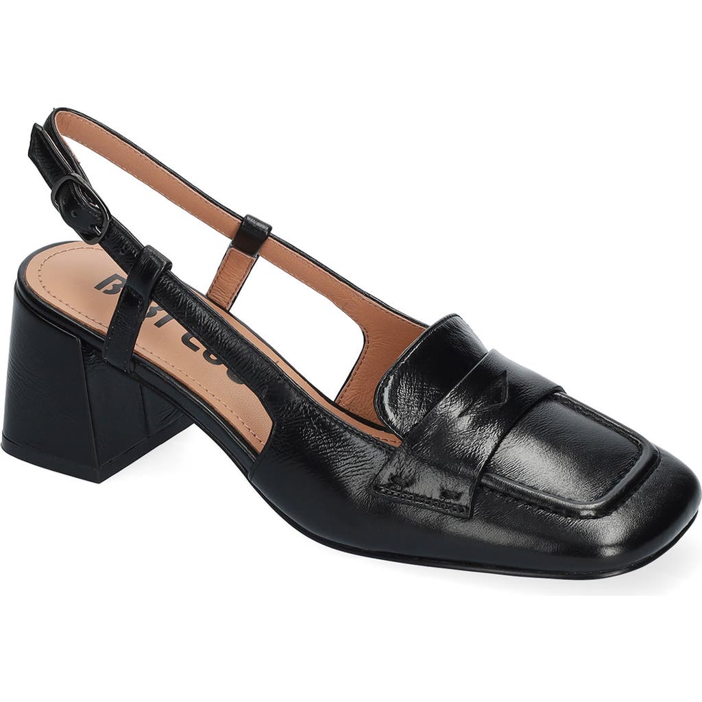 Shop Bibi Lou Niky Slingback Loafer Pump In Black