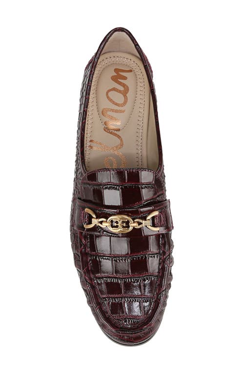 Shop Sam Edelman Lucca Loafer In French Burgundy