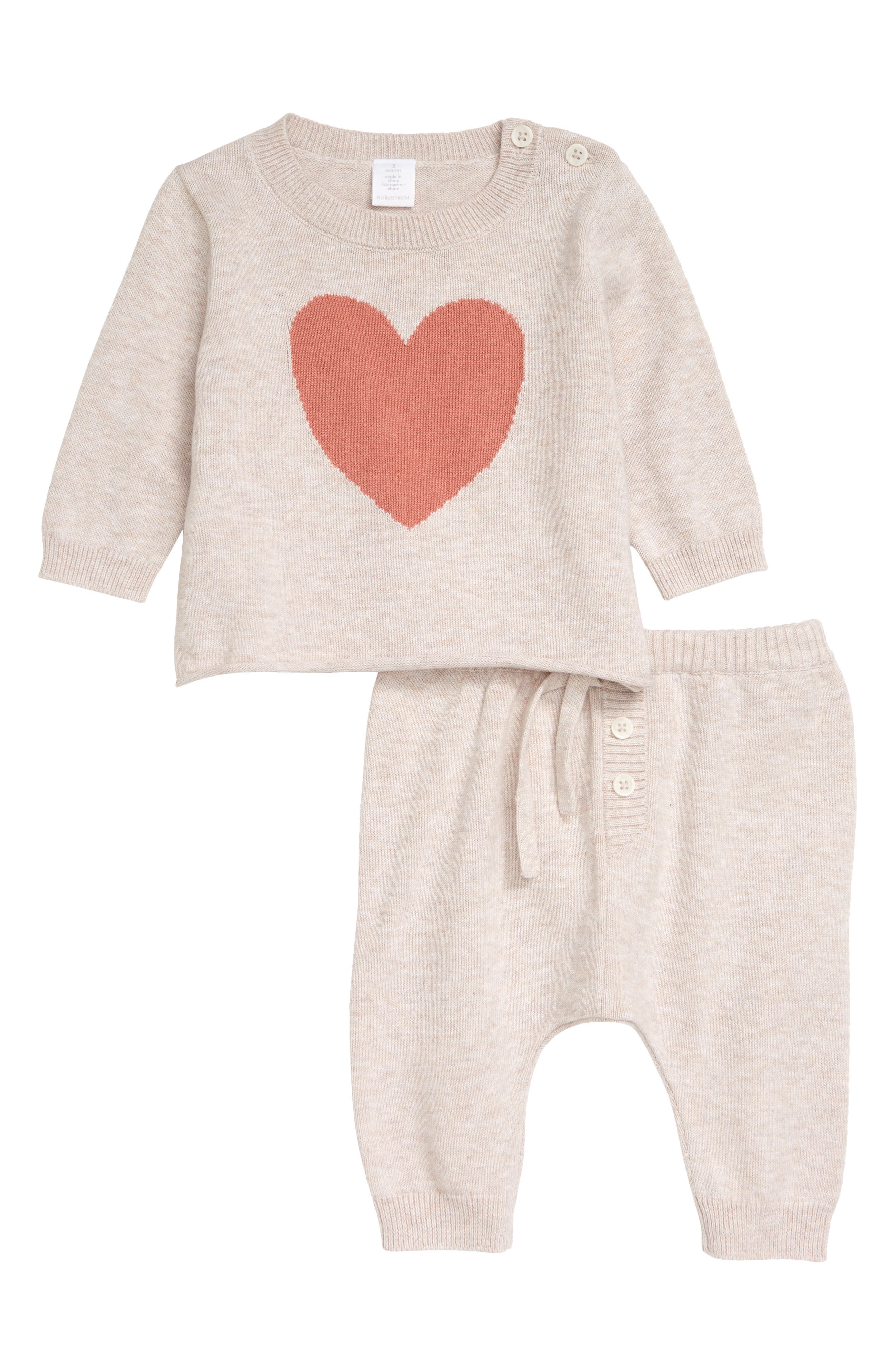 baby heart sweater