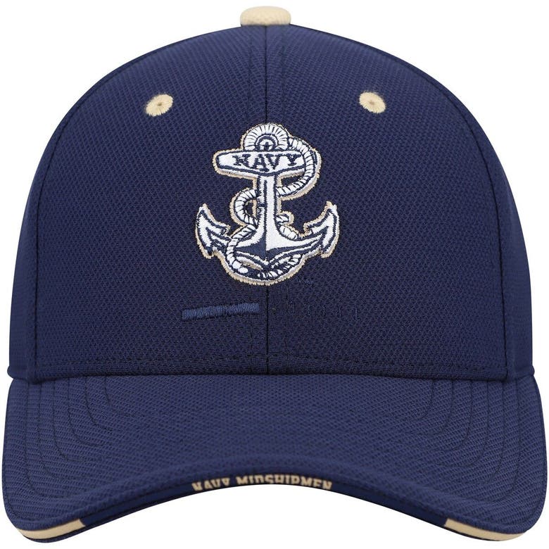 Under Armour Kids' Youth Navy Navy Midshipmen Blitzing Accent Performance Adjustable Hat