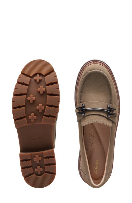 Shop Clarksr Clarks(r) Orianna Bit Platform Loafer In Dark Sand Suede