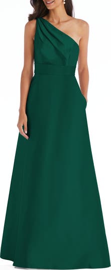 Alfred sung dupioni a line outlet gown