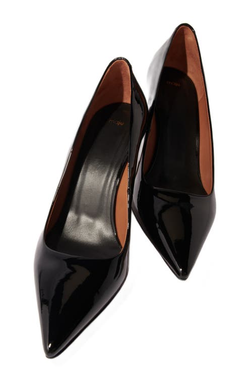 Shop Maje Leather Pumps With Pointed Toes In Black