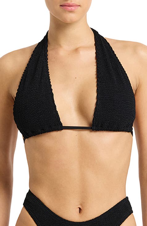  The Drop Women's Divya Pointelle Bralette Sweater